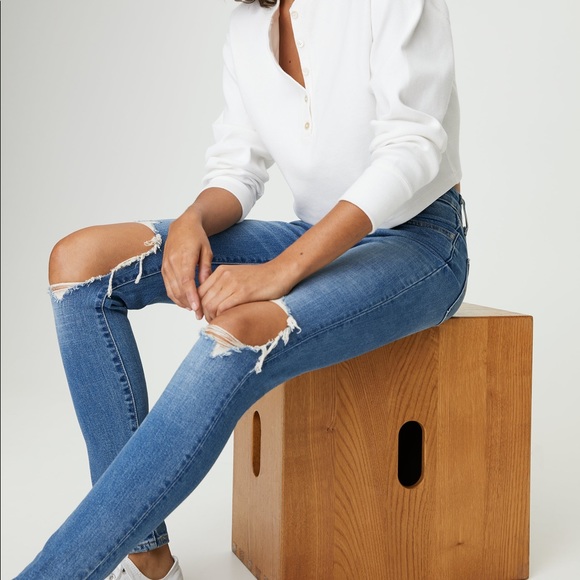 levi’s 721 high rise ripped skinny women’s jeans - Picture 3 of 6